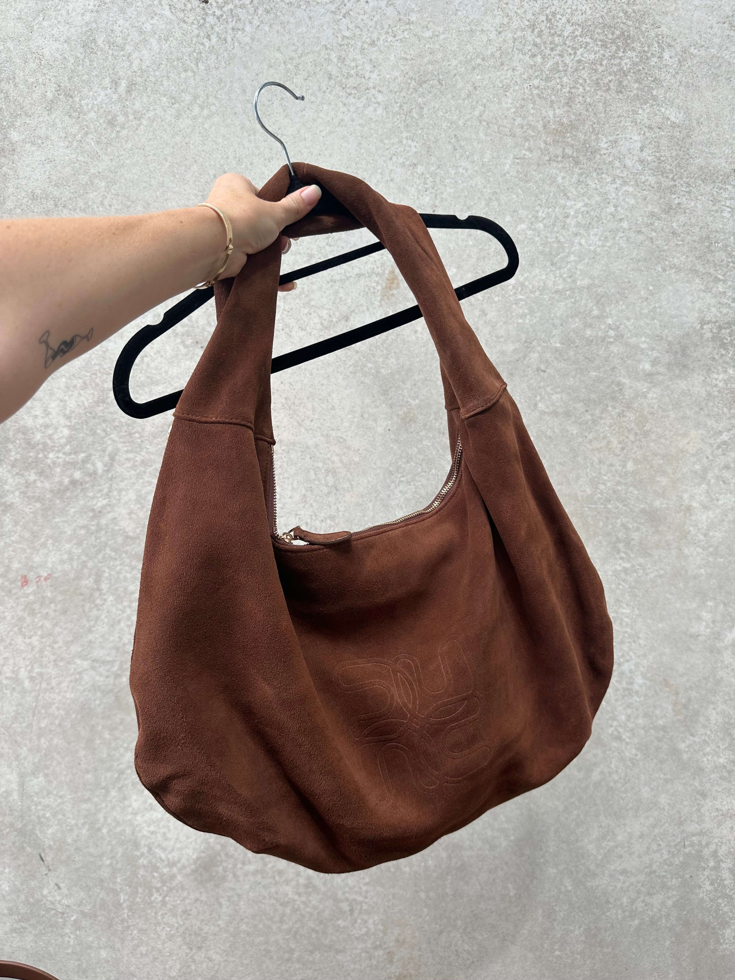 Suede Oversized Crescent - SECONDS STOCK