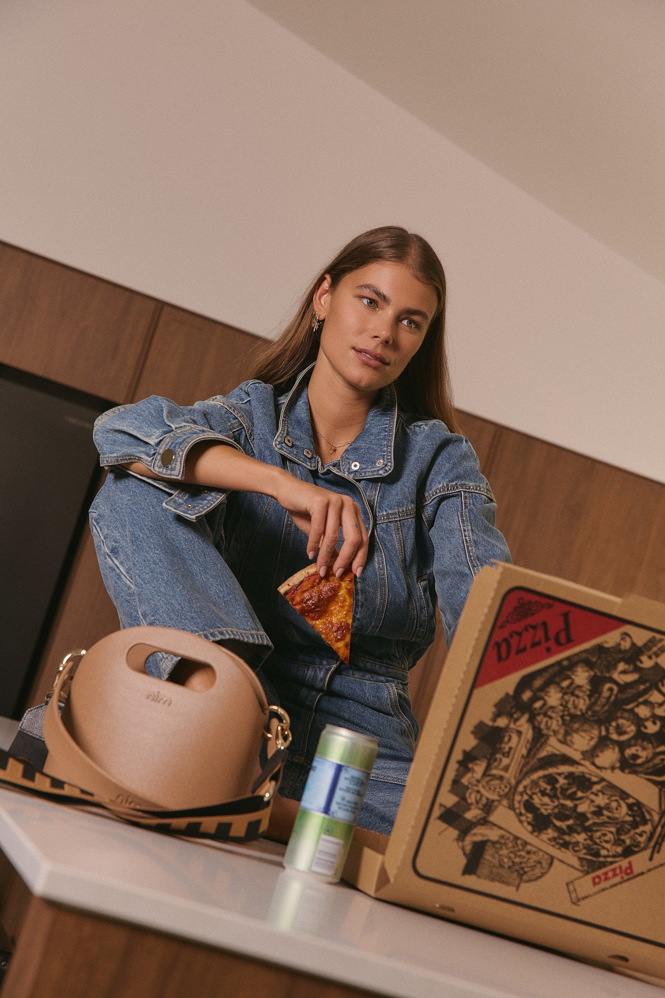 Shoulder Strap - Brown/Black Block