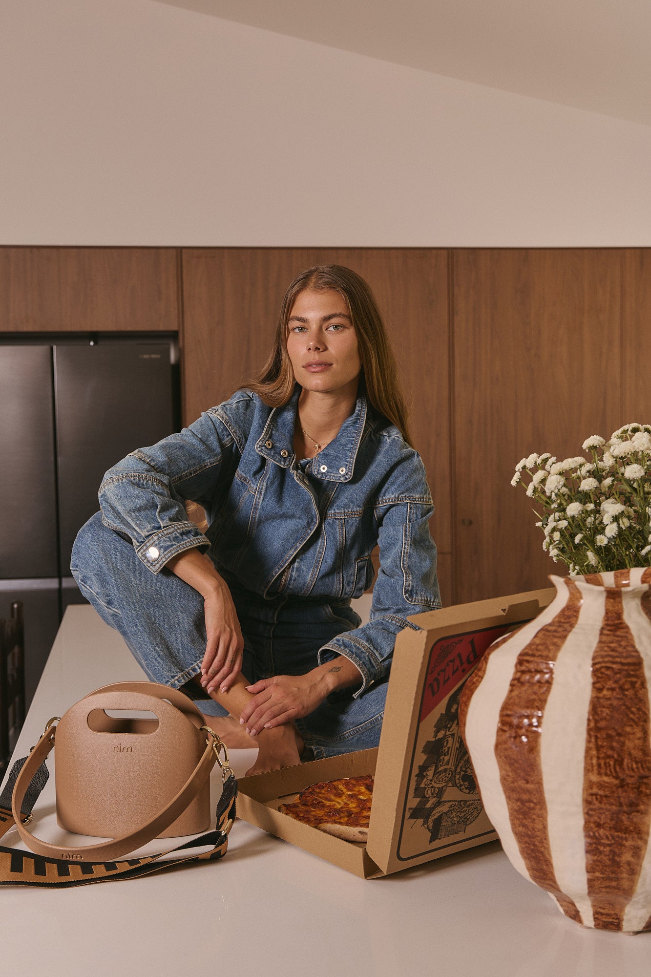 Shoulder Strap - Brown/Black Block