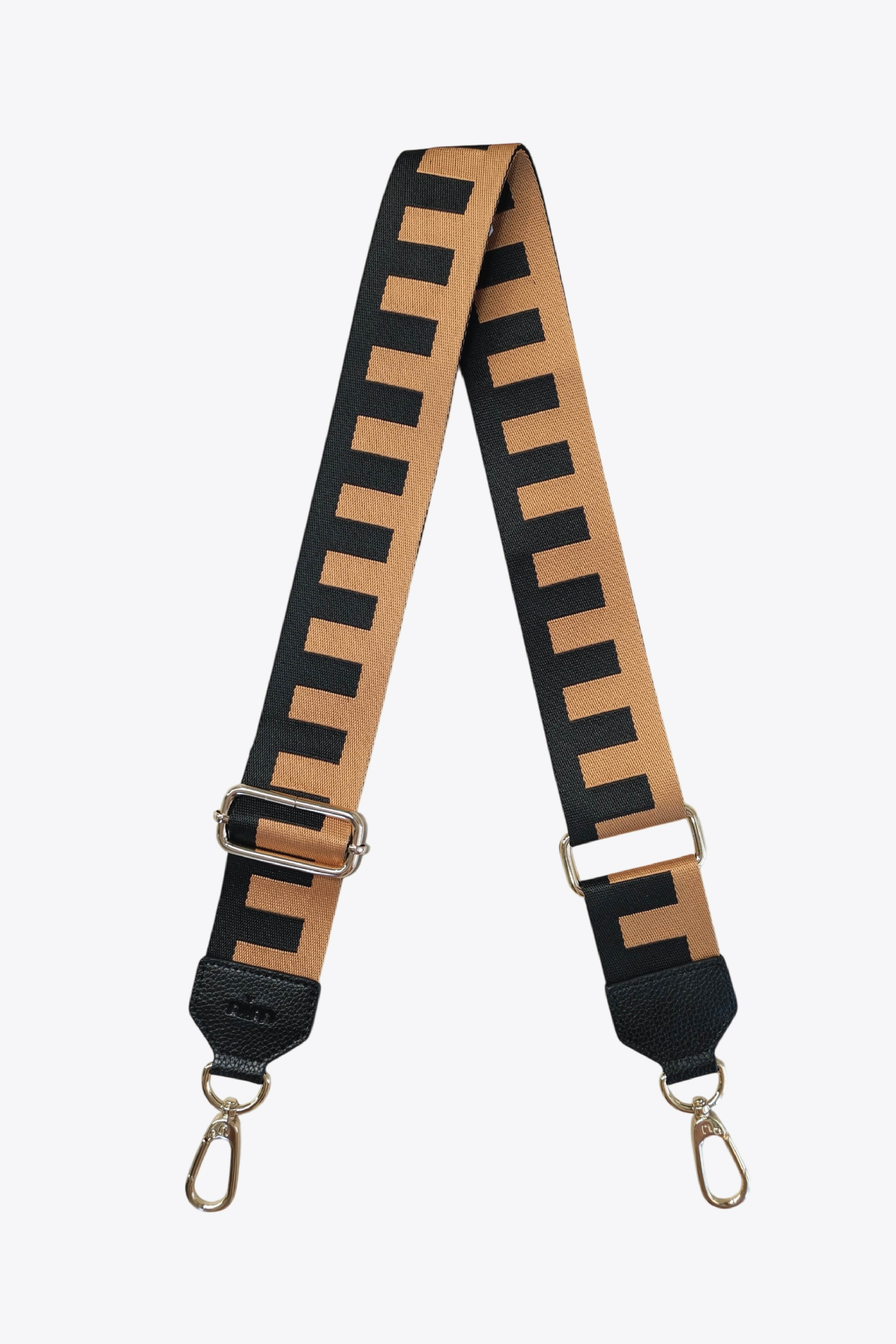 Shoulder Strap - Brown/Black Block