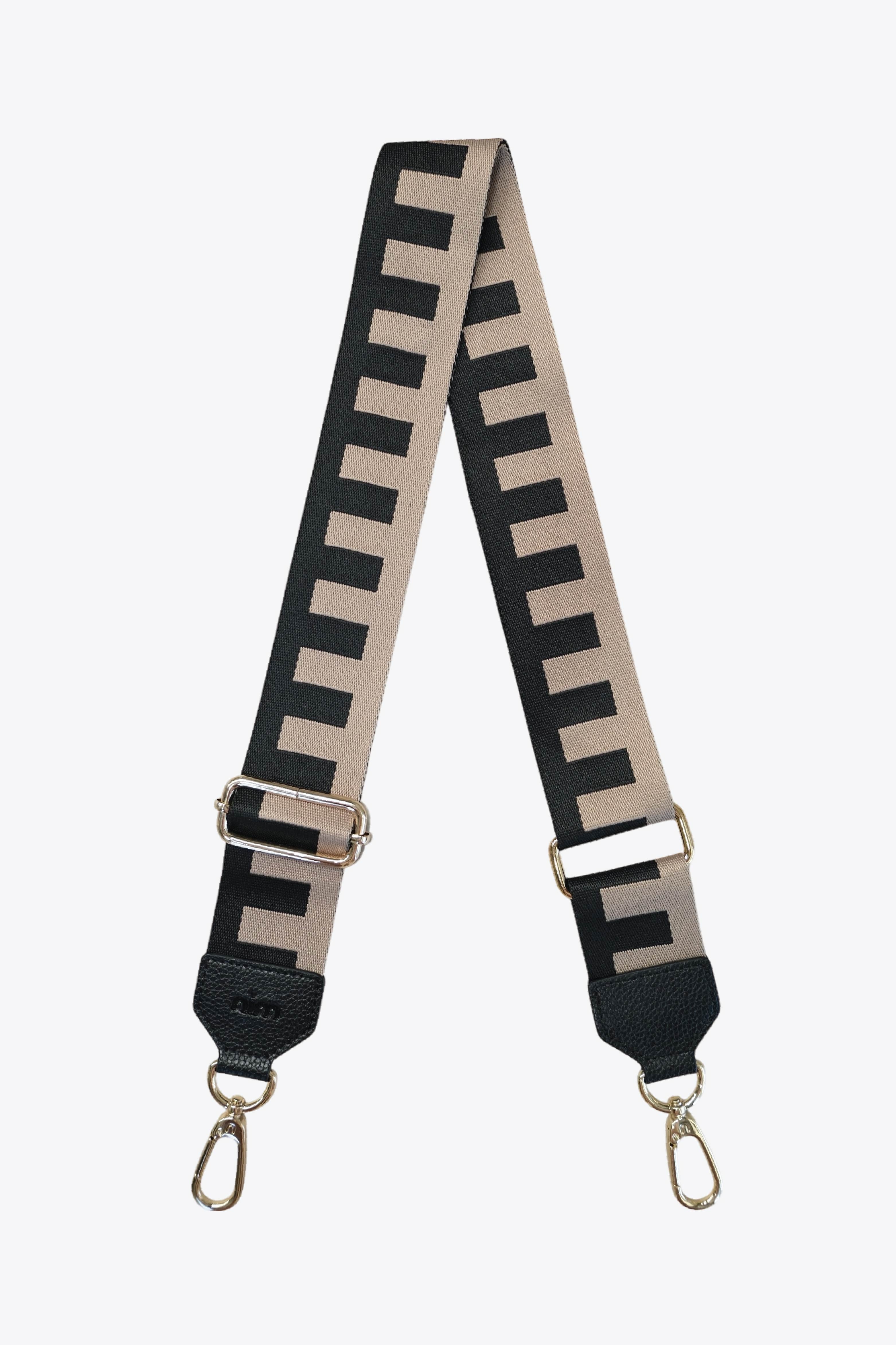 Shoulder Strap - Black/Taupe Block