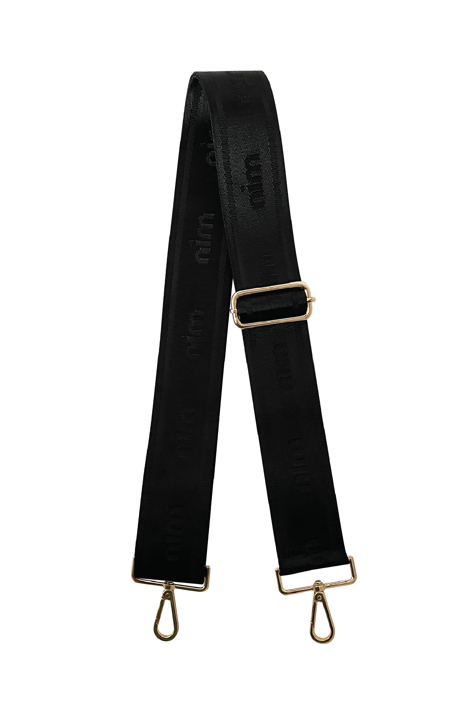 Shoulder Strap - Black Mono + Gold