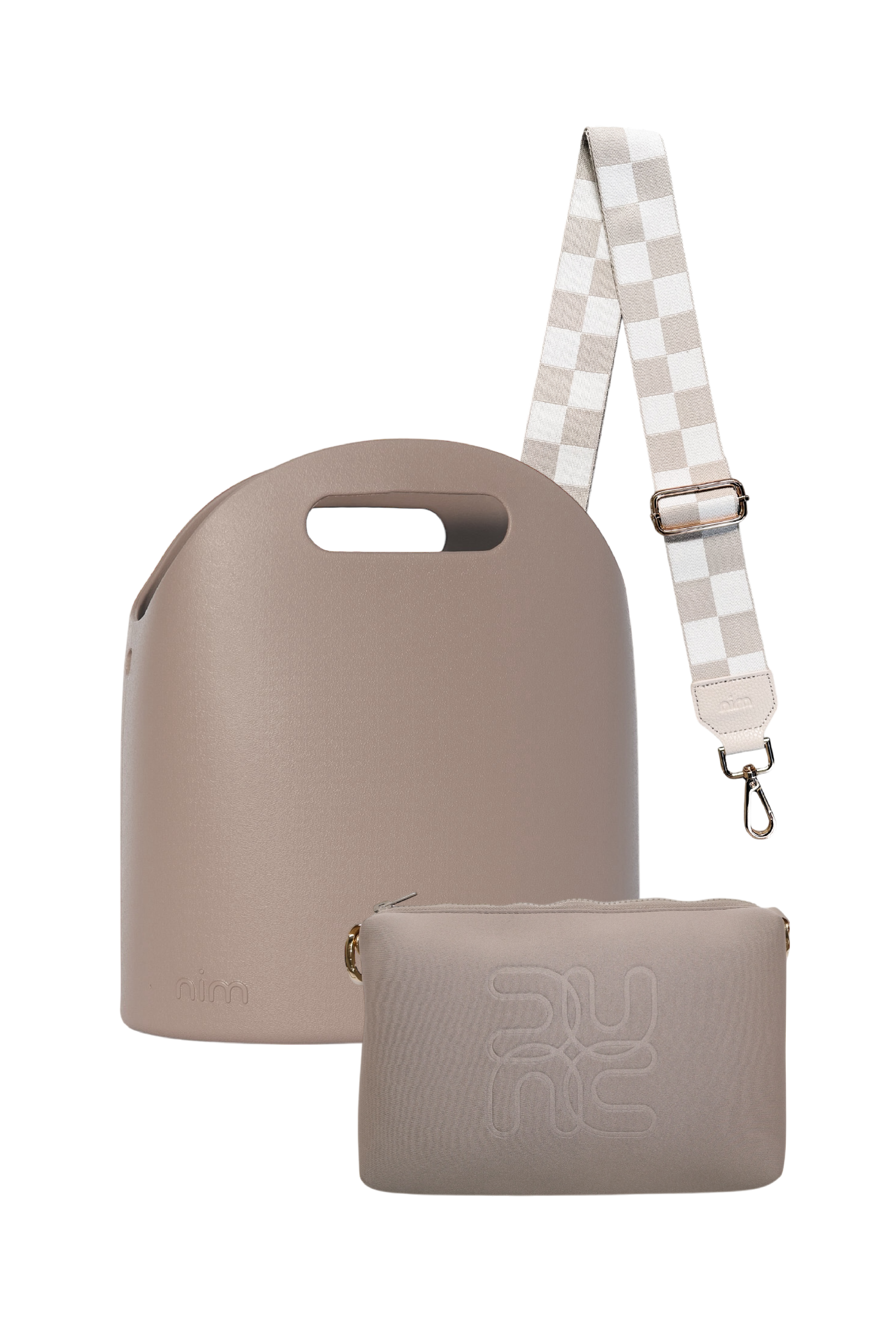 The BB Set - Taupe/Check