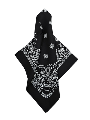 Silk Bag Scarf - Black