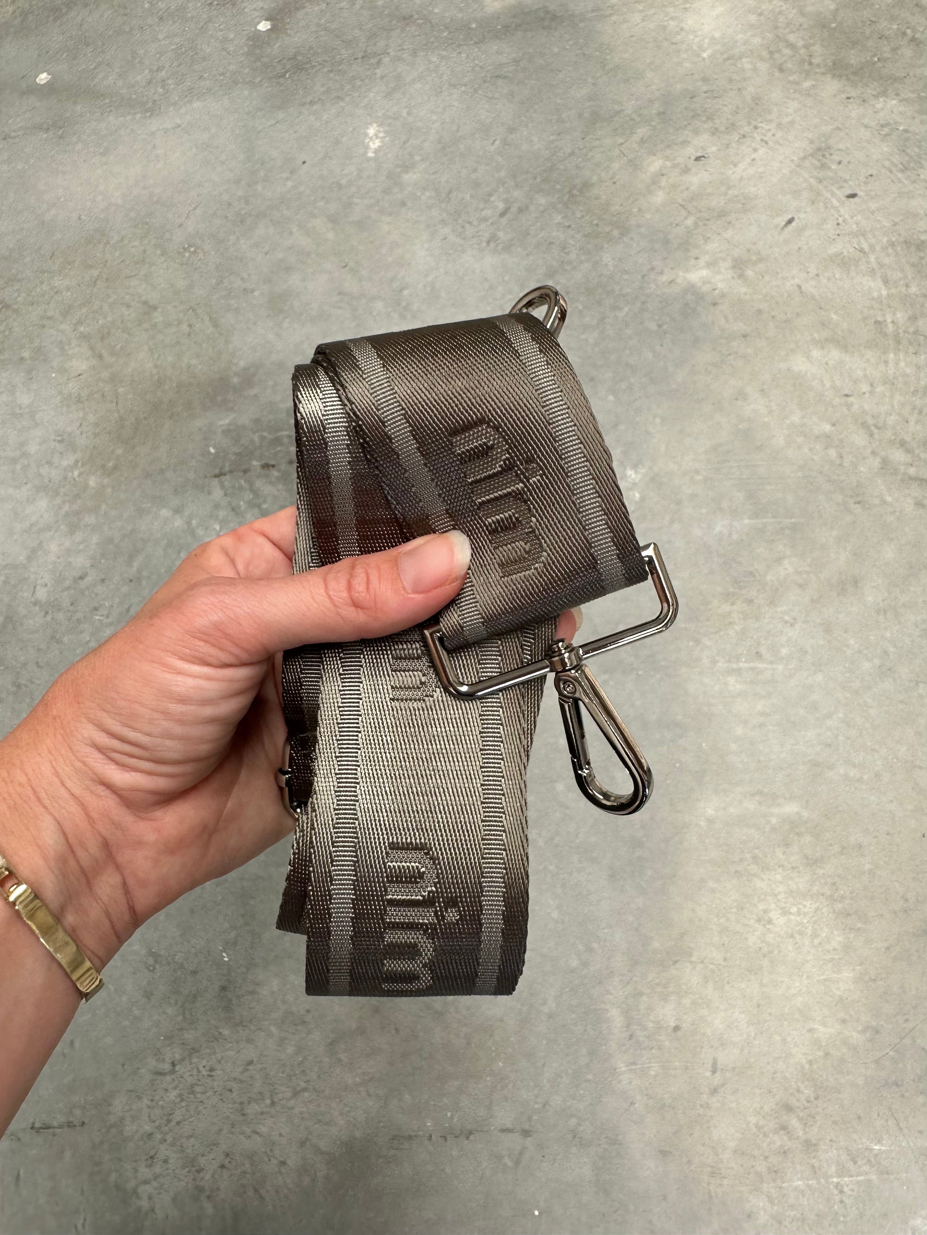 Shoulder Strap - Moss Mono + Silver