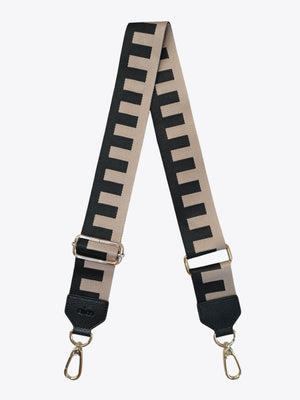 Shoulder Strap - Black/Taupe Block