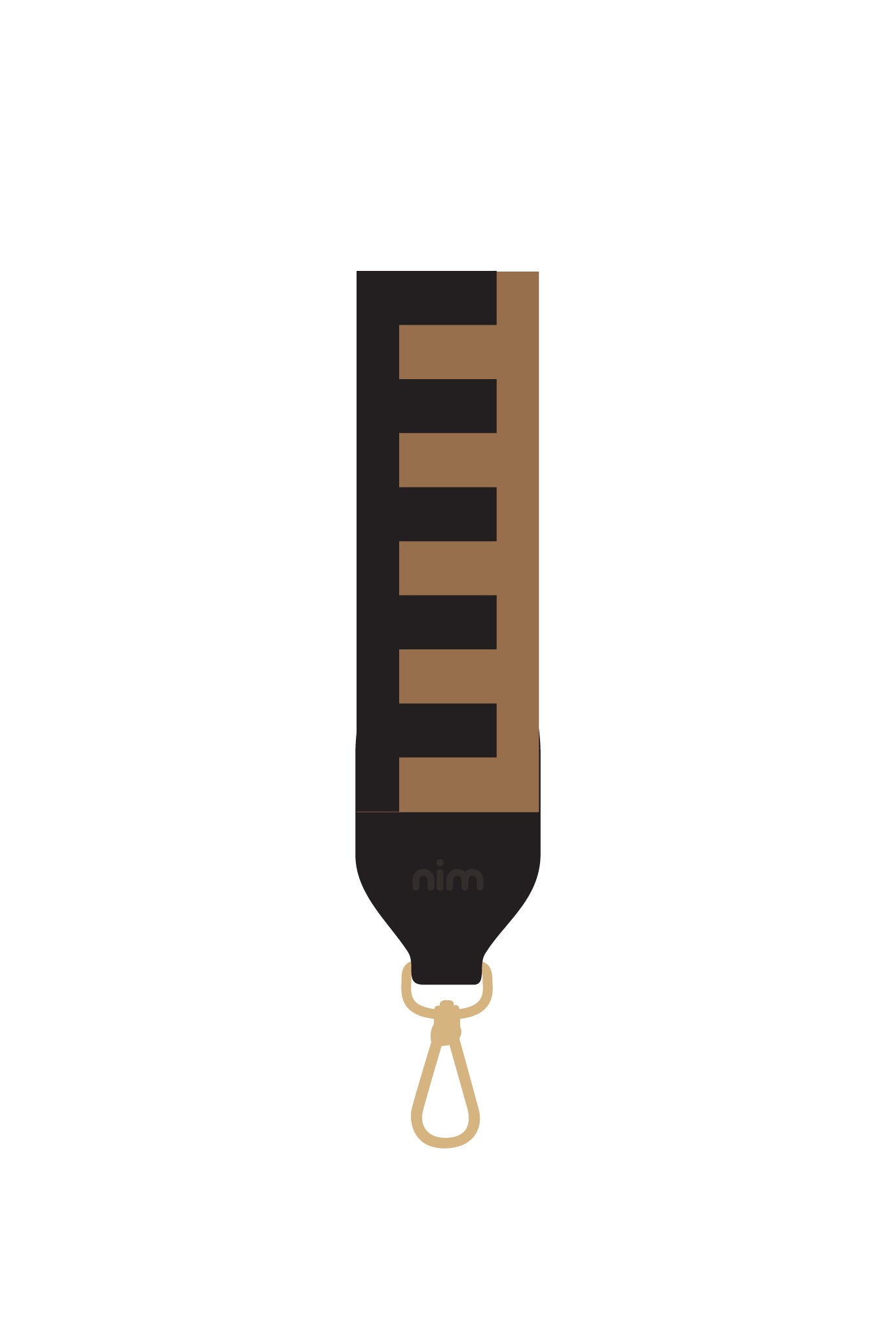Shoulder Strap - Brown/Black Block