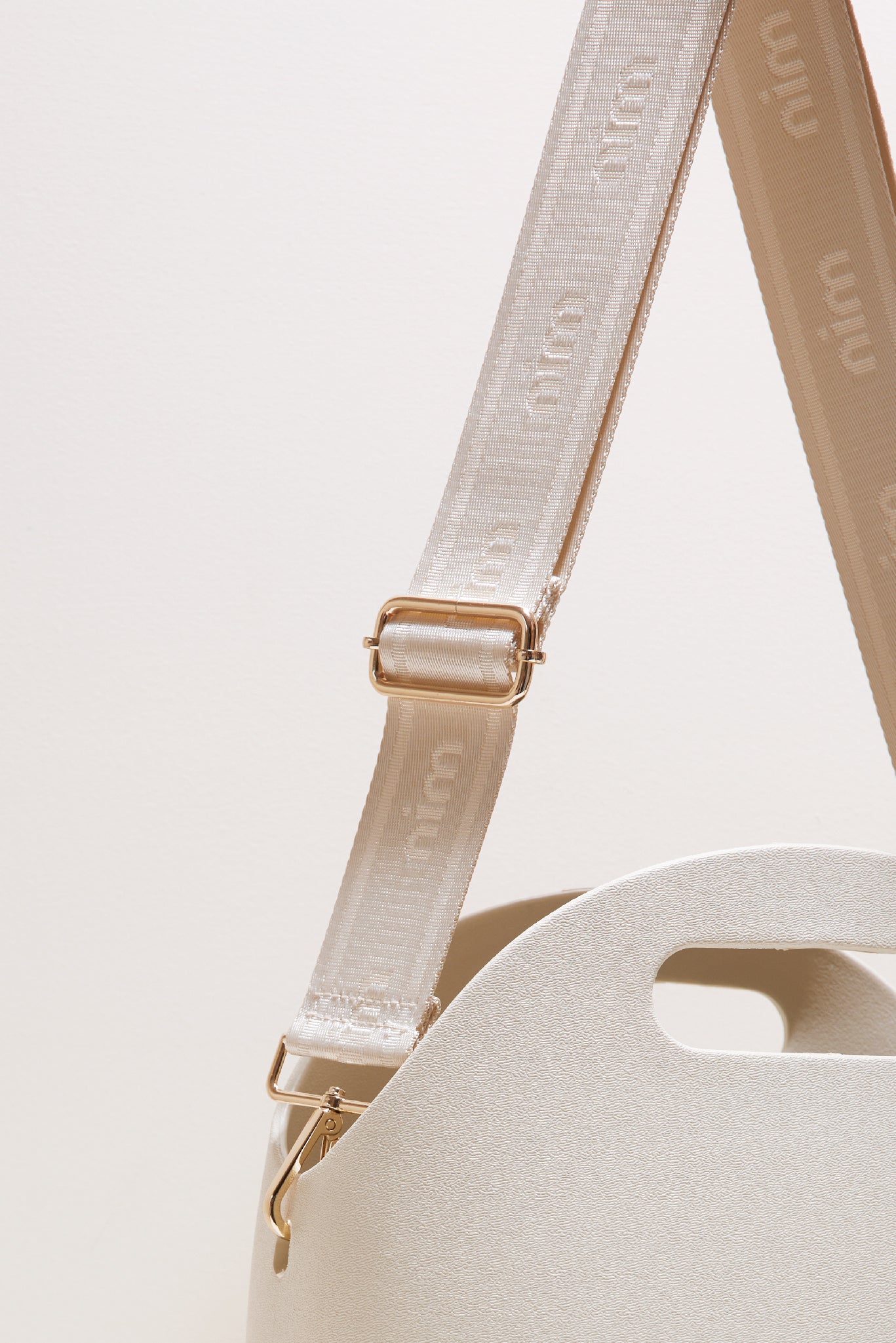 Shoulder Strap - Crème Mono + Gold